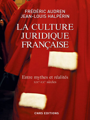 cover image of La Culture juridique française